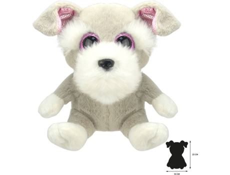 Peluche WILD PLANET Schnauzer (16 x 19 x 23 cm - Poliéster)