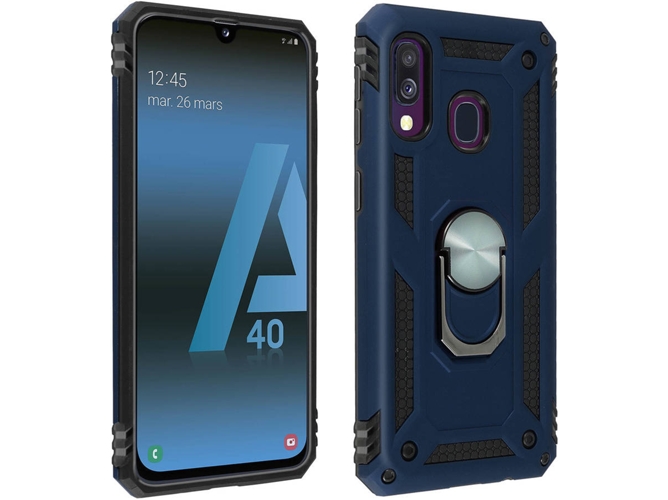 Carcasa Samsung Galaxy A40 AVIZAR Anillo Azul