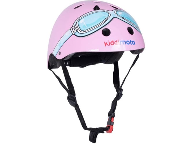 Casco KIDDIMOTO Pink Goggles BMX Tamaño M Rosa