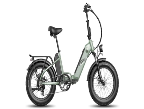 FAFREES Ff20 Polar Bicicleta Elétrica 500W Autonomia 110Km Frenos de Disco Verde