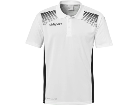 Polo para Hombre UHLSPORT Goal Negro, Blanco para Fútbol (12 años)