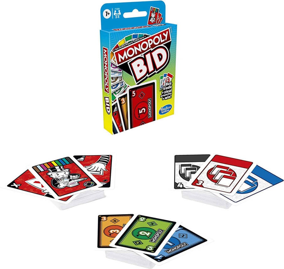 Juego Educativo HASBRO Monopoly Bid (Edad Mínima: 7 Años - 1,91 x 9,21 x 14,29 cm)