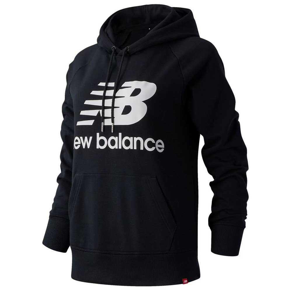 Sudadera con Capucha para Mujer NEW BALANCE Essentials Negro para Fitness (L)