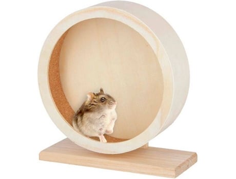 Brinquedo KERBL Roda en Madera para Hamster (Medidas: 22 cm)