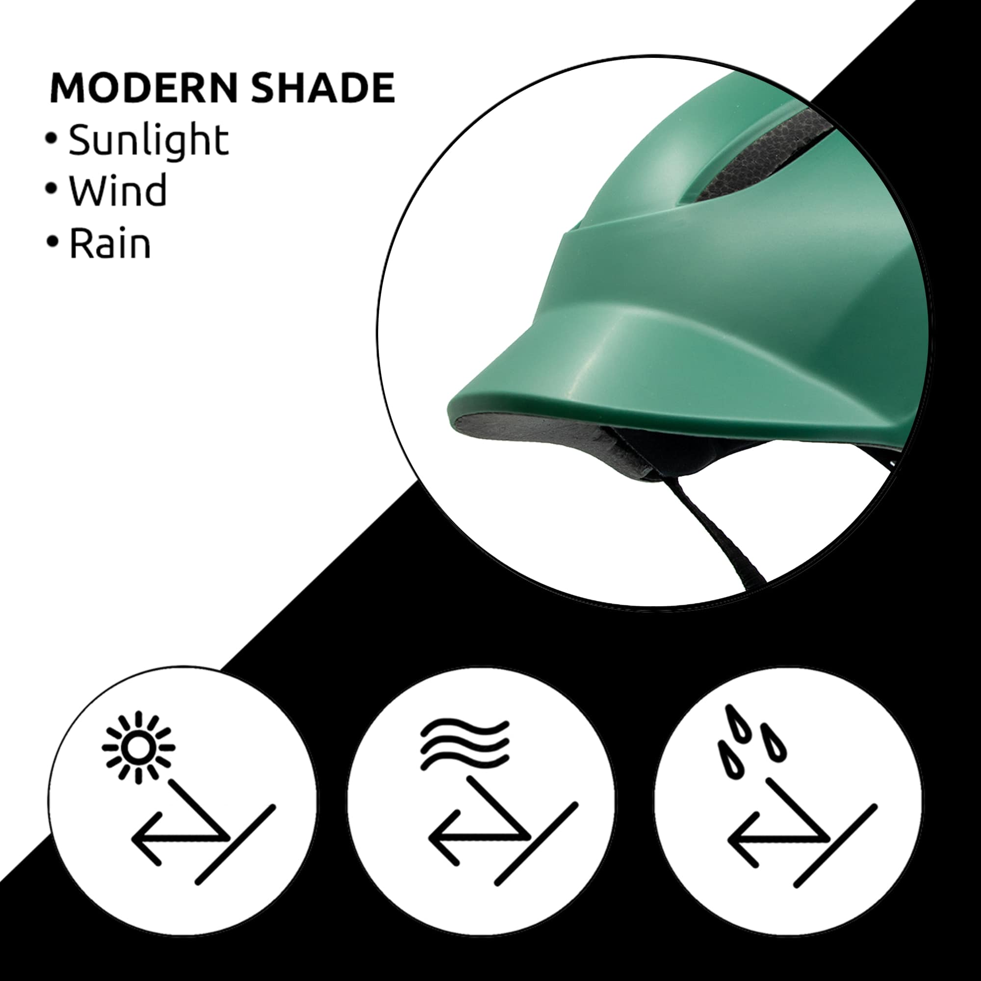 Casco CRAZY SAFETY de Bicicleta urbano Luz recargable USB Verde mate (S) Certificado EN1078