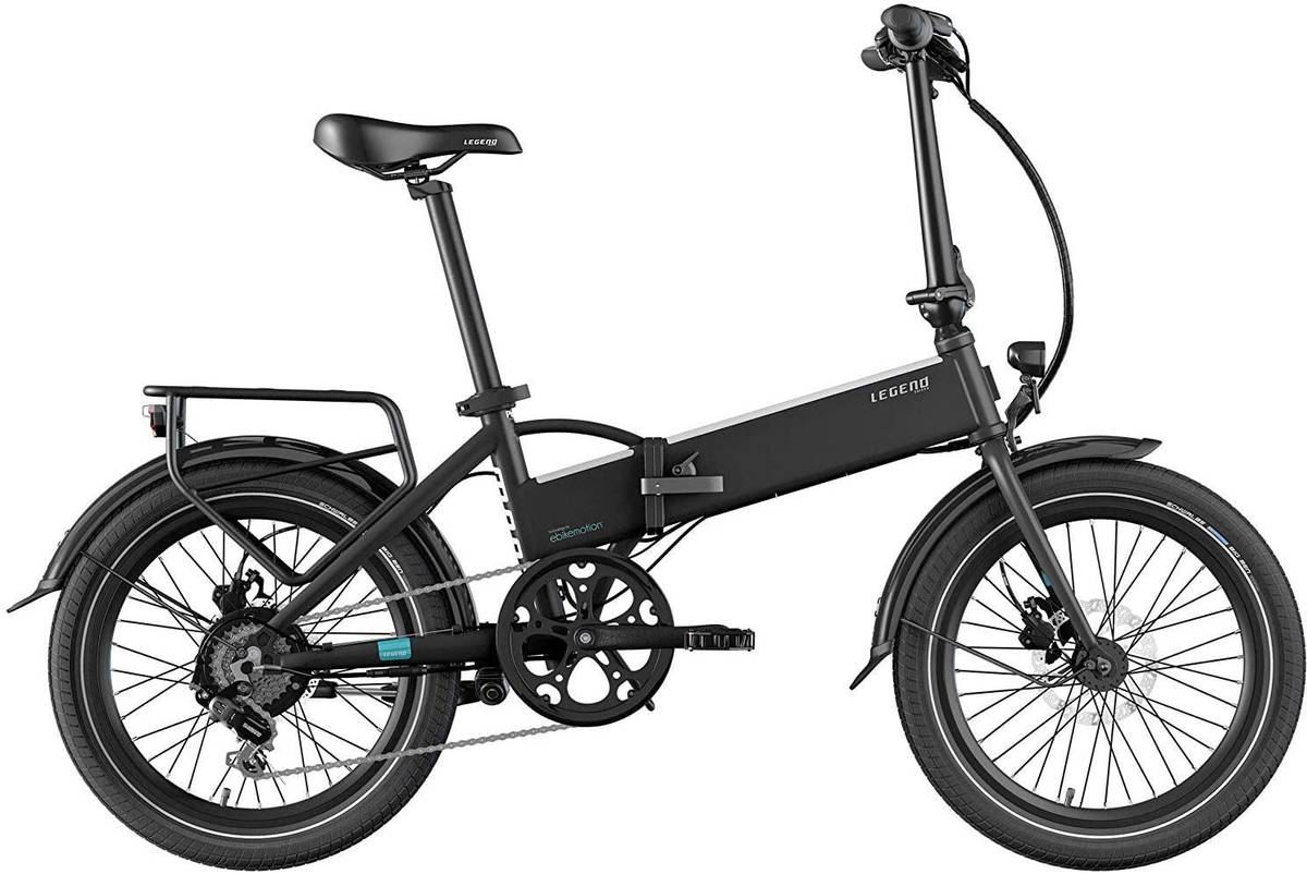 Bicicleta Eléctrica LEGEND EBIKES Monza Negro (Velocidad Máx: 25 km/h | Autonomía: 100 km)