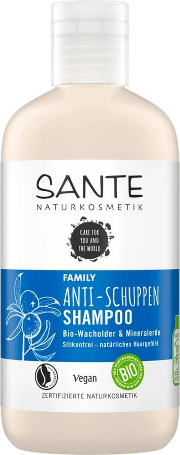 Champú SANTE Familia Anticaspa Enebro & Arcilla Blanca (250 ml)