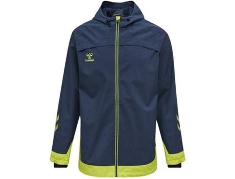 Abrigo para Hombre HUMMEL Lead All Weather Azul para Fútbol (L)