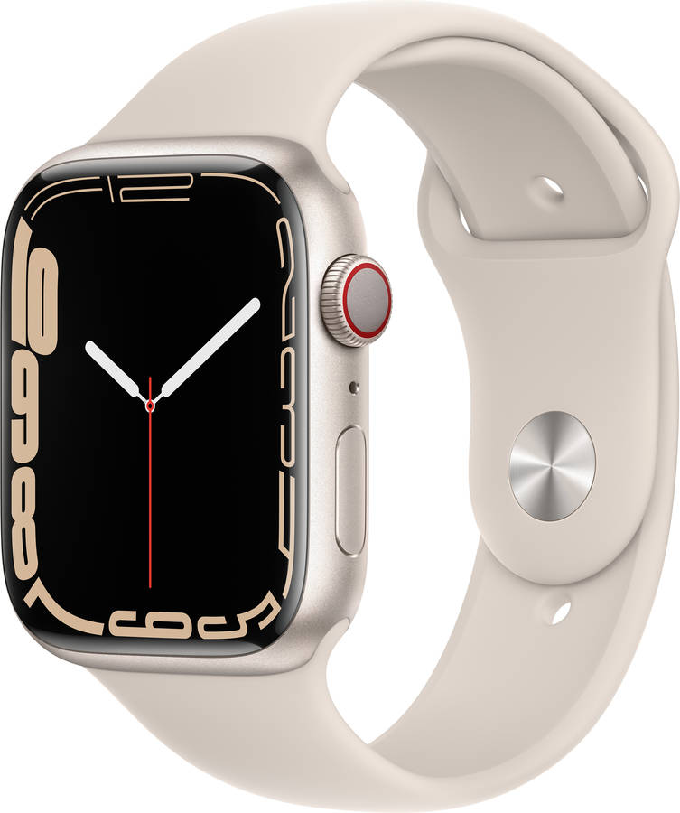 APPLE Watch Series 7 GPS+Cellular 45 mm Blanco Estrella con Correa Deportiva Blanco Estrella