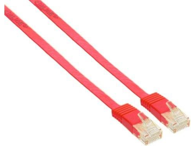 Cable de Red INLINE (RJ45 - 3 m - Rojo)