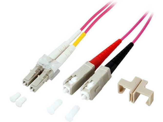 Cable de Fibra Óptica ALCASA (15 m - Morado)