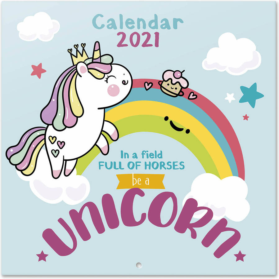 Calendario ANIMALES Unicorn (2021 - 30 x 30 cm)