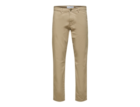 Pantalones SELECTED Hombre (30x30 - Beige)