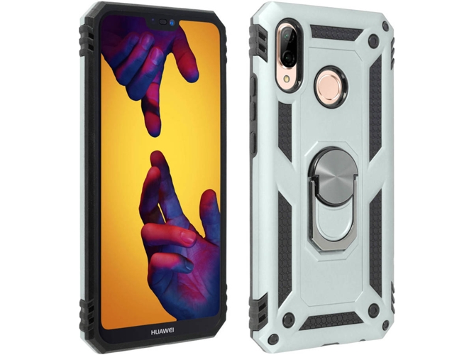 Carcasa Huawei P20 Lite AVIZAR Anillo Plateado