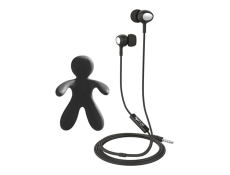 Auriculares Cesare Augusto Alámbrico Dentro Oído CELLY Negro