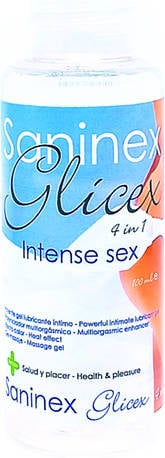 Lubricante SANINEX Extra Lubricant Glicex 4 In 1 Intense Sex 100 ml