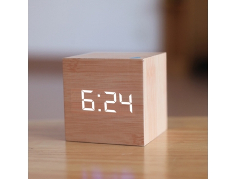 Despertador Digital de Madera con Leds SLOWMOOSE[E]