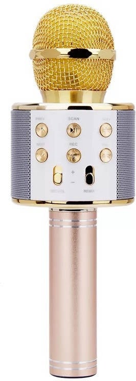 Micrófono GETEK WS-858 Bluetooth (5-8h - Dorado)