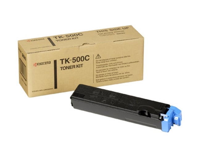 Cartucho de tóner Original KYOCERA TK-500C 8000 Pág Cian para FS-C5016, C5016DN, C5016DNH, C5016DTN, C5016N