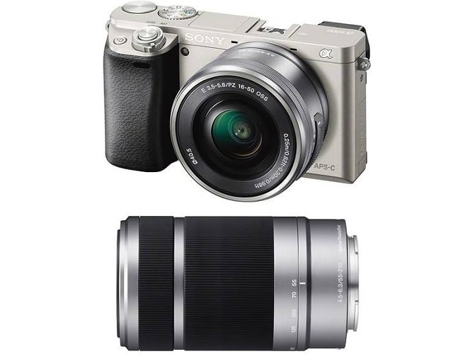 Kit Cámara Mirrorless SONY A 6000 + 16-50 PZ + 55-210