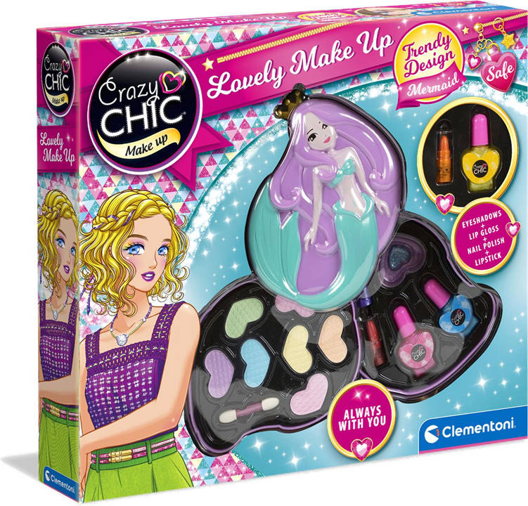 Juguete CRAZY CHIC Sirena Makeup (Edad Mínima: ‍6 Años - 34 x 30 x 6 cm)