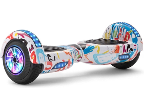 Hoverboard E-RIDES TLTL9 Blanco (Autonomía: 30-60 min| Velocidad Máx: 12 km/h)