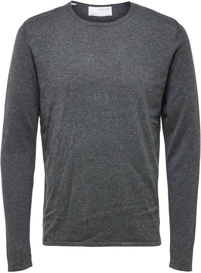 Sudadera Básica SELECTED Punto Hombre (L - Gris)