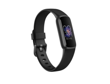 Reloj inteligente FITBIT Luxe con esfera negra y correa de silicona de 38 mm para fitness