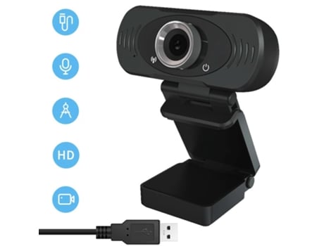 Webcam KKVOGMLE Videollamada con micrófono con cancelación de ruido - U b HD 1080P