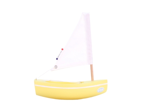 Barco TIROT (Madera - Amarillo - 17 cm)