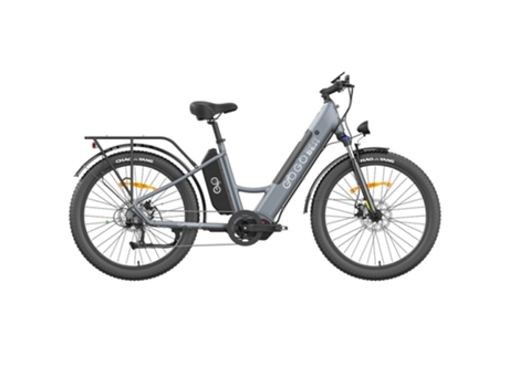 Bicicleta Eléctrica GOGOBEST GF850 48V 500W Motor 32km/h Velocidad Máxima 2x10.4Ah Baterías 130km Alcance Shimano 7 Velocidades Gris