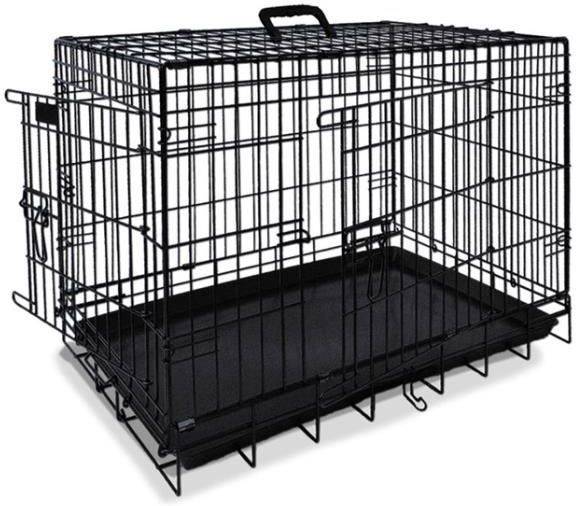 Transportín para Perros NOBBY (Negro - 64x48x54cm - Metal - M - Porte Medio)