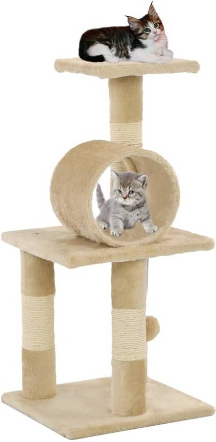 Rascador para Gato VIDAXL Árbol Conposte sisal Beige (65 cm)