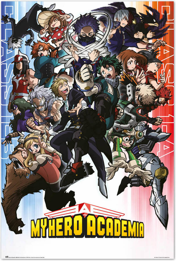 Poster ERIK EDITORES My Hero Academia Class 1-A & Class 1-B