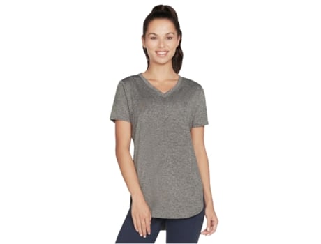 Camiseta SKECHERS Mujer (Algodón - Negro - M)