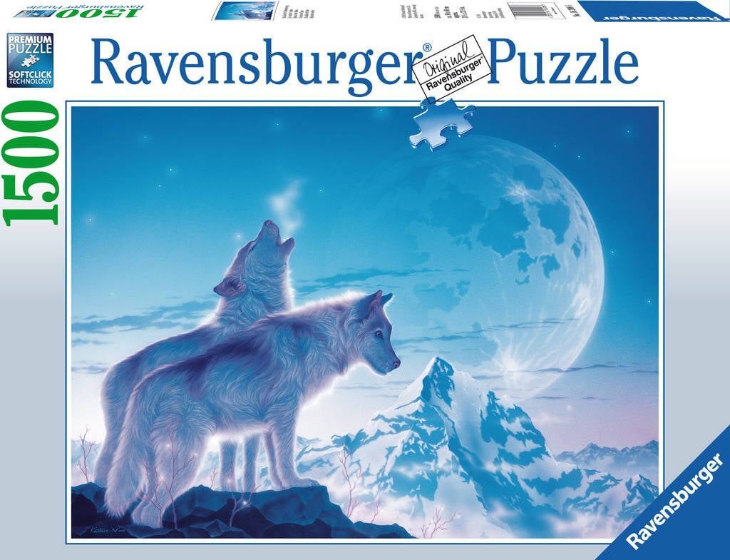 16208 Puzzle 1500 piezas diseño de lobos alba ravensburguer