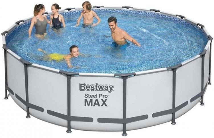 Piscina Desmontable Redonda Sobre Suelo BESTWAY 5612Z Steel Pro Max (488X122Cm)