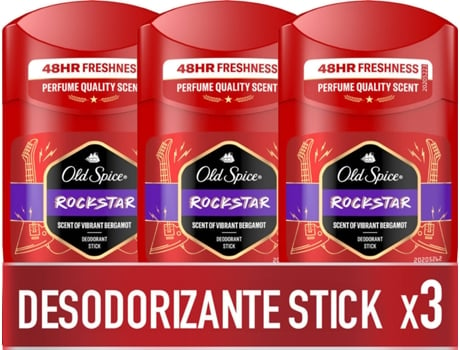 Desodorante Stick OLD SPICE Rockstar (3 X 50 ml)