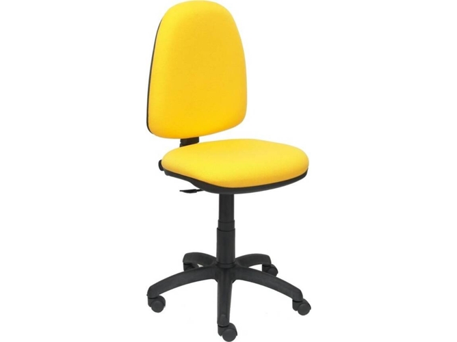 Silla De Oficina piqueras y crespo altura regulable tapizado bali amarillo 04cp asiento respaldo en tejido color ayna escritorio operativa pyc sin brazos