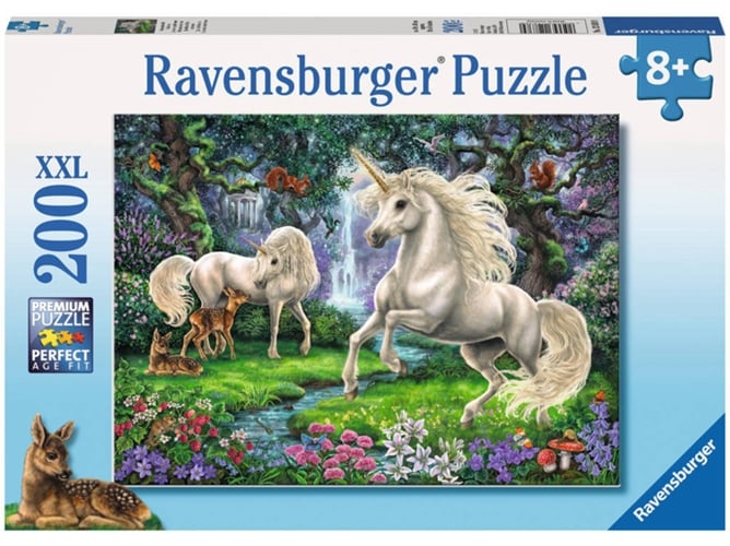 Puzzle RAVENSBURGUER XXL Unicórnios (200 Piezas)