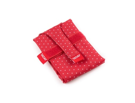 TATAY Urban Food Baguette Porta Bocadillos Textil Reutilizable E Impermeable Dots Rojo