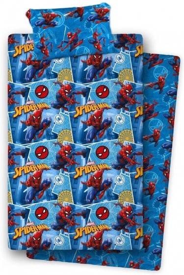 Asditex S.l. Juego de estampado modelo spiderman 4 color azul medida cama 90