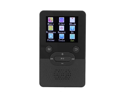 Reproductor MP3/MP4 Bluetooth SMANDY T9 1.8Inch HD calidad de sonido 16GB (Negro