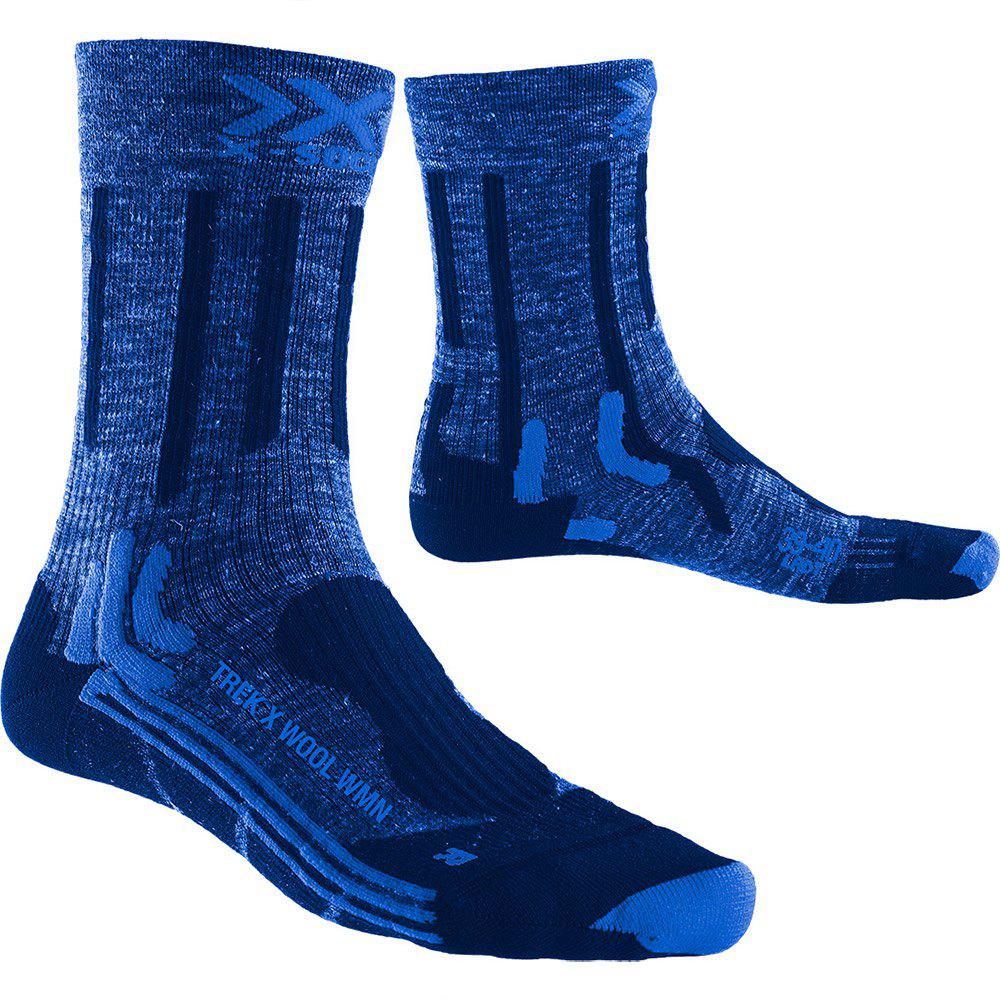 Calcetines para Mujer X-SOCKS X Linen Azul para Montaña (EU 39 - 40)