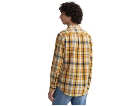 Camisa de Hombre GANT Indian Madras Bd Amarillo (M)