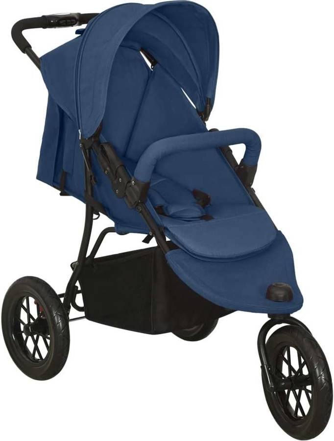 Carrito de Bebé VIDAXL de Acero Azul Marino