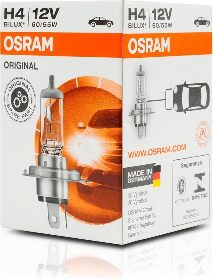 Bombilla OSRAM H4 Original Line® FS (3200K - Halogéno - 14 x 6 x 4 cm)