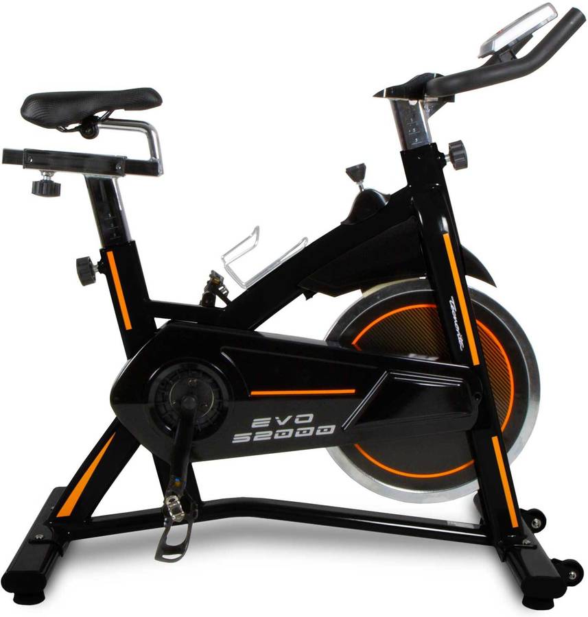 Bicicleta de Spinning TECNOVITA EVO S2000 YS2000 (Naranja - 107x51x114cm - Hasta 100 kg)