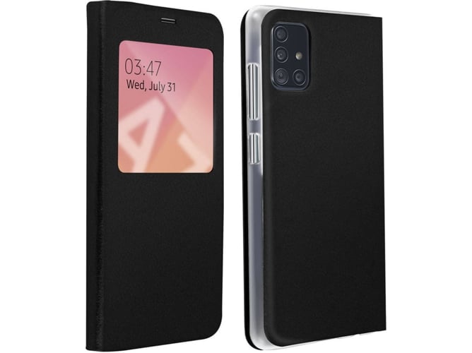 Funda Samsung Galaxy A71 AVIZAR Ventana Negro