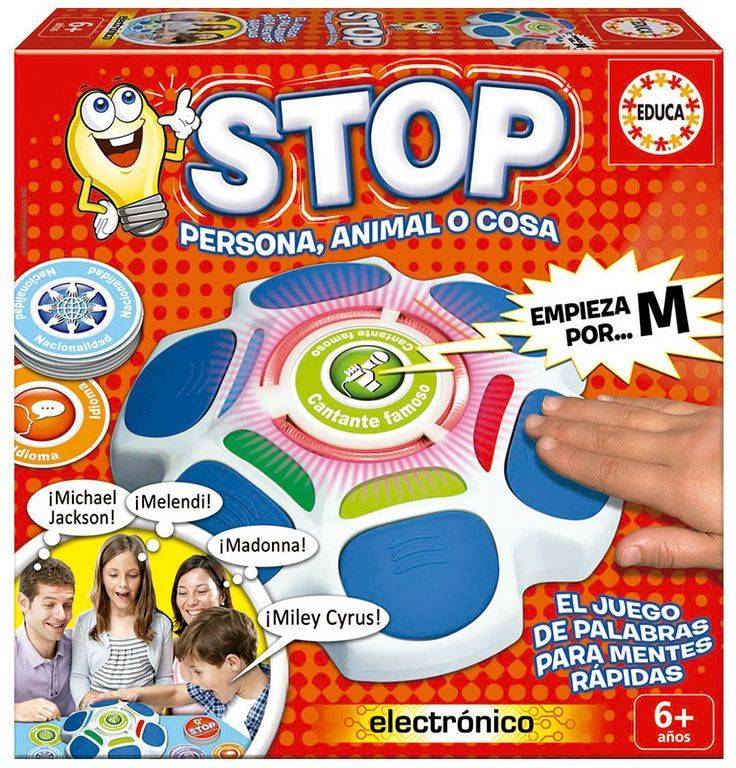 Juego de Mesa EDUCA BORRAS Stop: Persona Animal O Cosa